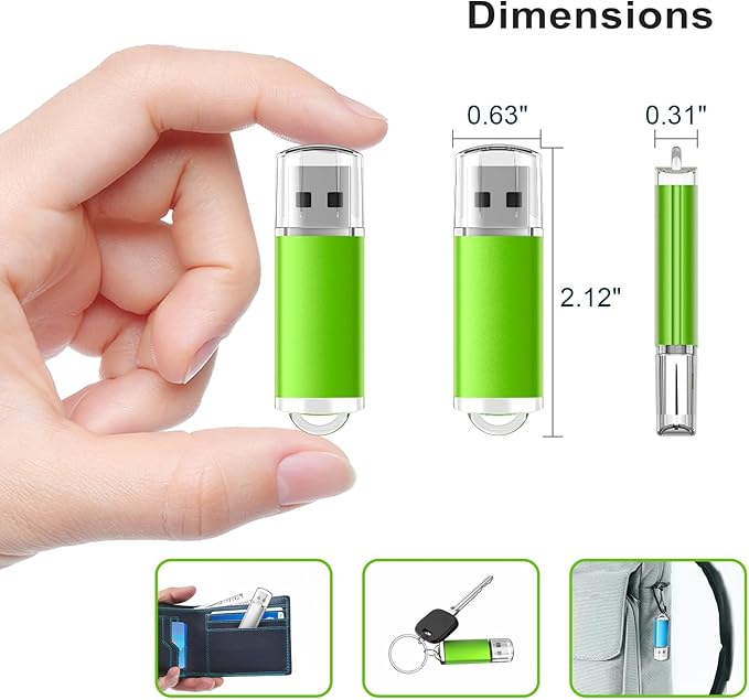 TOPESEL 32GB 10 Pack USB Flash Drive Flash Drive 2.0 Memory Stick Fold Storage - Image 5