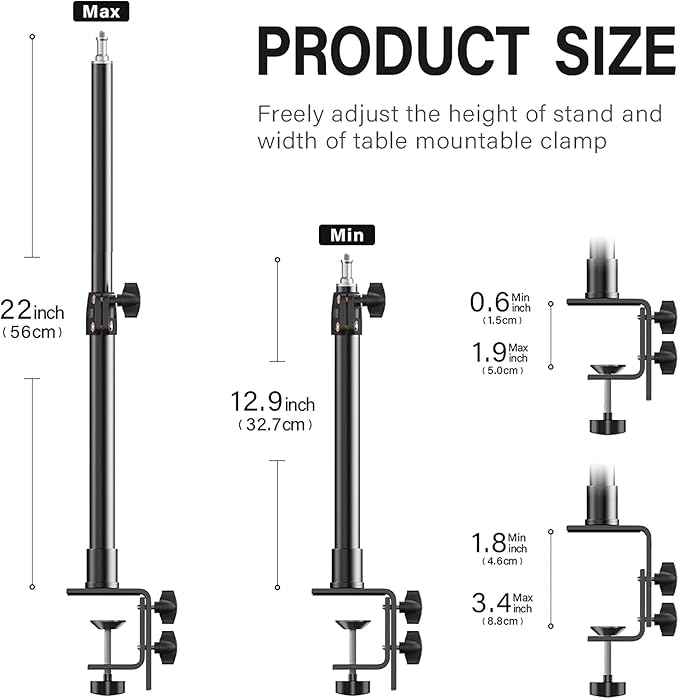 2-Pack Camera Desk Mount Stand - Image 3