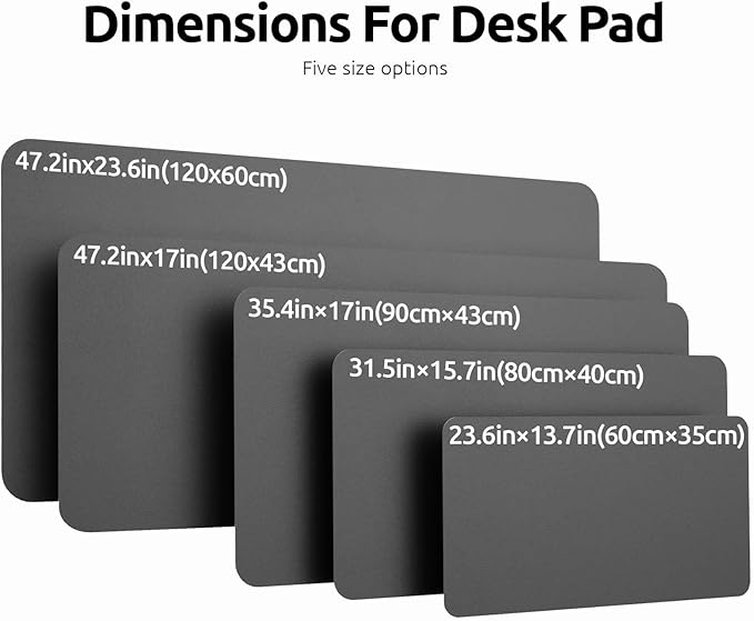 YSAGi Leather Desk Pad Protector, Office Desk Mat, Large Mouse Pad, Non-Slip PU - Image 4