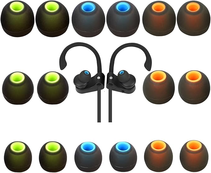 Earbud Tips Ear Bud Tips Soft Anti Slip Washable and Reusable Silicone by Unknown