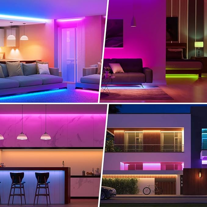 BTF-LIGHTING C05W RGBCCT PWM SMD FCOB 6PIN LED Strip 2.4GHz Tuya WiFi Group - Image 8