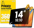F FORITO 14 Inch 16:10 Laptop Privacy Screen Protector, 360° Anti Peeping and by FFORITO