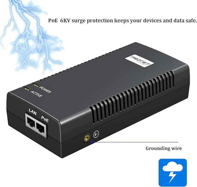 PROCET Gigabit PoE Iniector 90W PoE++ Power Injector - Image 4