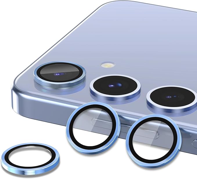 for Samsung Galaxy S25 Camera Lens Protector, Individual Metal Ring Tempered - Image 2