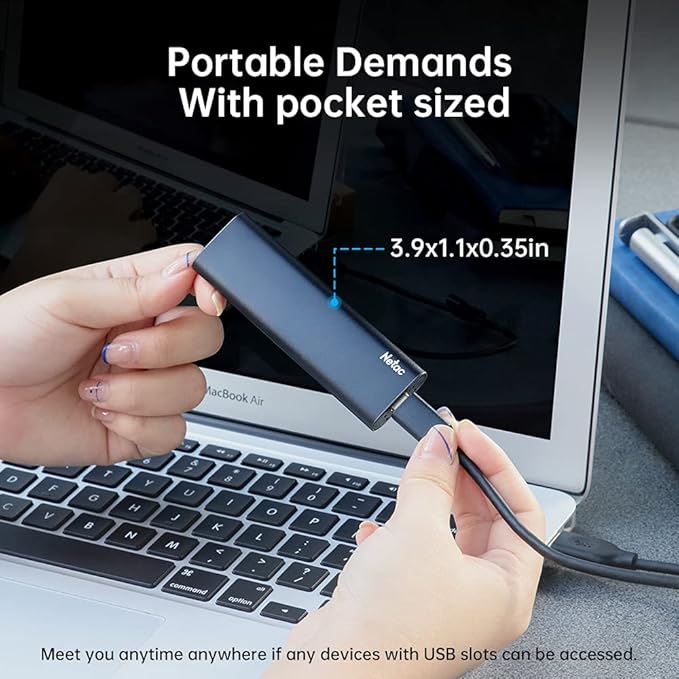 Netac 500GB Portable SSD USB 3.2 Gen 2 External Solid State Drive Backup Slim - Image 6