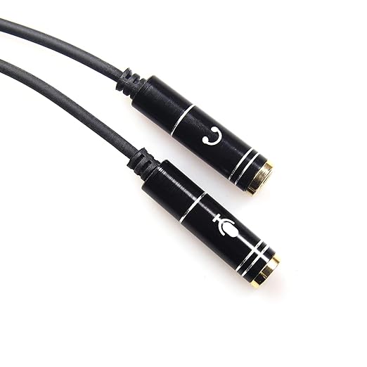 REXUS Black 2-Pack 3.5mm Y Splitter Stereo Audio Cable 4-Pole Male to 2 Female - Image 9