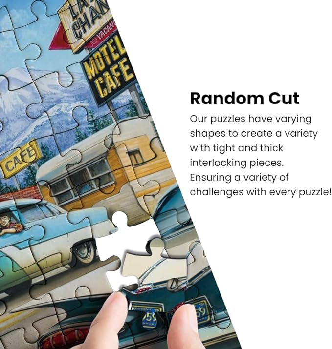 MasterPieces - 1000 Piece Jigsaw Puzzle, Route 66 Pitstop, Fun - Image 5