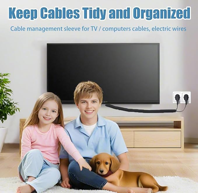 3/8 inch Cord Protectors from Pets No Chew, 10ft Wire Protector Cord Covers - Image 6