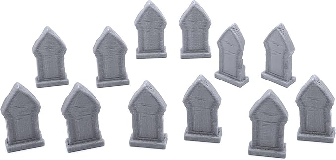 EnderToys Mausoleum Graveyard Tombstones, 3D Printed Tabletop RPG Scenery and - Image 2