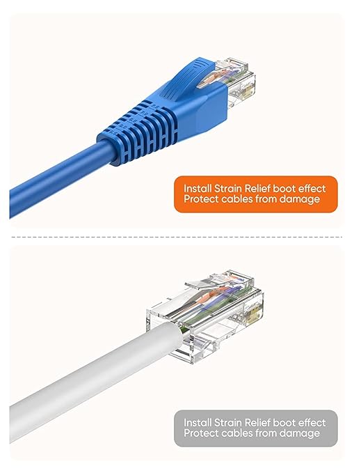 CableCreation RJ45 Ethernet Network Cable Strain Relief Boot 100-Pack Fits CAT5 - Image 4