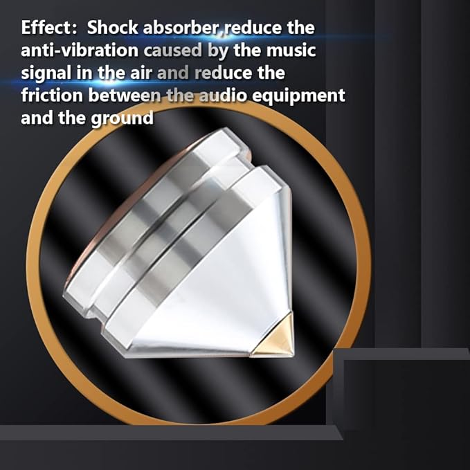 4Pcs Speaker Spikes Floor Protectors Shockproof Speaker Isolation Spikes - Image 4