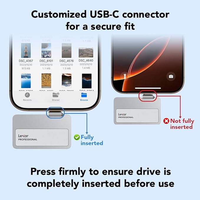 Lexar 1TB Professional Go Portable SSD, Supports Apple 4K 60fps ProRes - Image 3