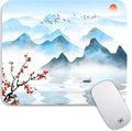 Square Mouse Pad Ink Painting Landscape, Personalized Premium-Textured Custom by Armanza