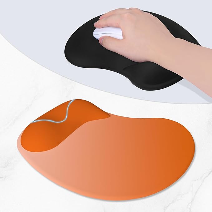 ITNRSIIET Ergonomic Mouse Pad, Cushioned Gel Wrist Rest, Non-Slip Base - Image 3