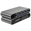 4 Computers 2 DP Monitors Automatic KVM Switch, 8K@30Hz 4K@144Hz 4 Port DP USB by Terived