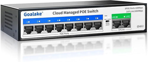 10-Port PoE Switch with Extend Function, Managed Ethernet Switch, Plug & Play by Goalake