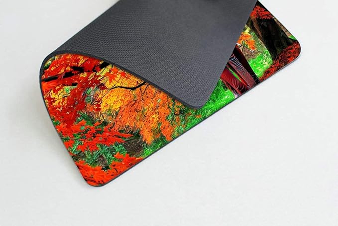Square Mouse Pad Natural Trees and Elephants-1, Gaming Mouse Pads - Image 4