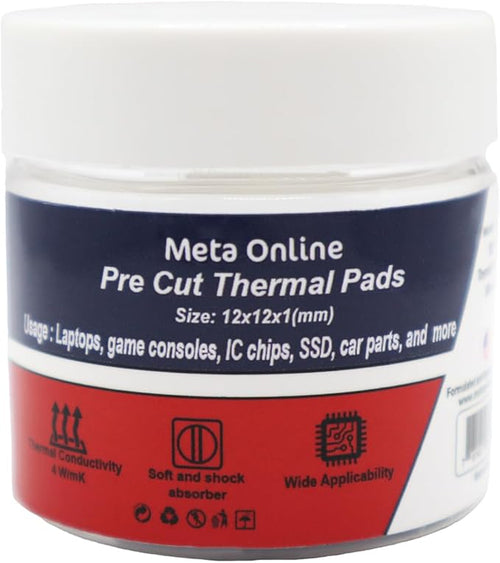 100 Pcs Pre-Cut Thermal Pads for Game Consoles, PS5 Ram, Computer Rams by MetaOnline
