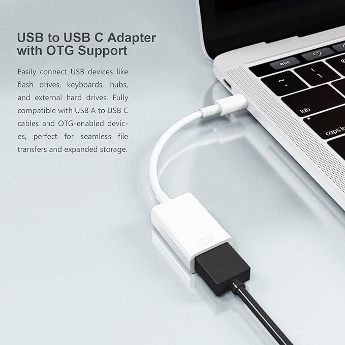 USB C to USB Adapter, Type-C OTG Cable, C Male to USB A Female Adapter - Image 3