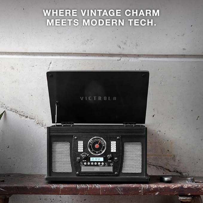 Victrola Navigator 8-in-1 Bluetooth Record Player - Image 4