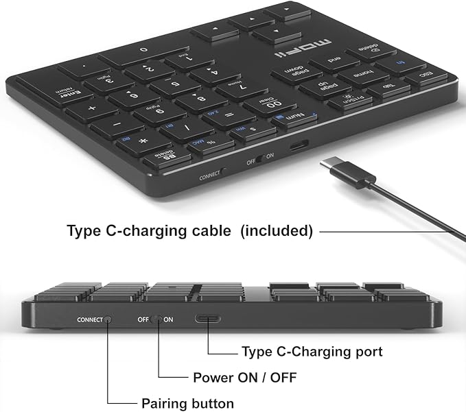 MOFII Bluetooth Number Pad for Laptop - Image 4