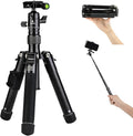 Fotopro Mini Tripod with Ball Head Phone Mount Detachable Selfie Stick Folded by Fotopro