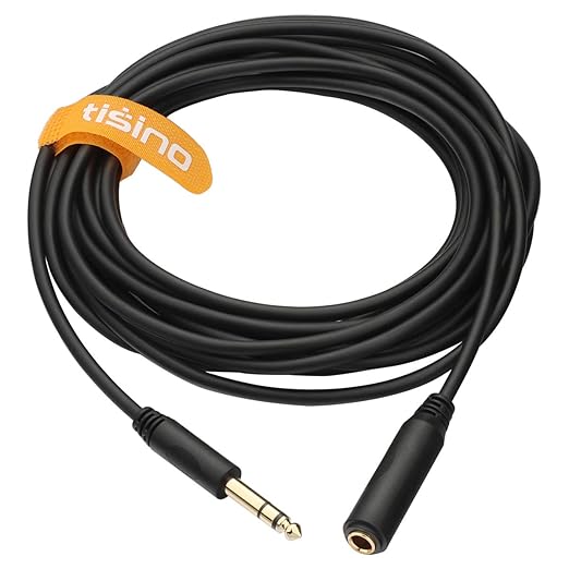 Tisino 1/4 Extension Cable 20 ft, Headphone Extension Cable Quarter inch TRS - Image 7
