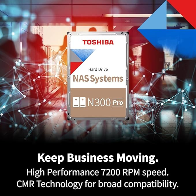 Toshiba N300 PRO 10TB Large-Sized Business NAS 3.5-Inch Internal Hard Drive - Image 3