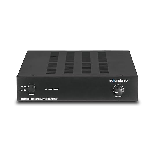 CSA-150 Stereo Amplifier for Home Audio, Residential and Commercial by Soundavo