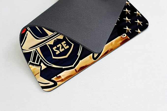 Firefighter American Flag 001 Mouse pad Customized Mousepad Non-Slip Rubber - Image 3