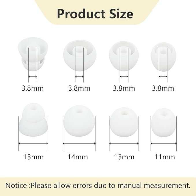 Ear Bud Covers Silicone Replacement Earbud Tips Compatible - Image 2