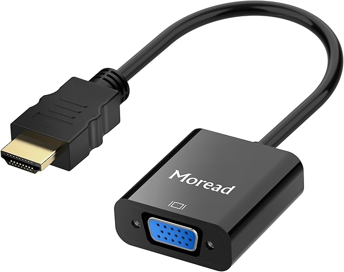 HDMI to VGA, Uni-Directional Gold-Plated HDMI to VGA Adapter by MoreadDirect