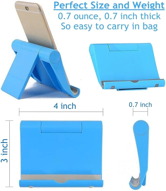 Cell Phone Stand for Desk Foldable Cell Phone Holder Desk Tablet Holder Mobile - Image 7