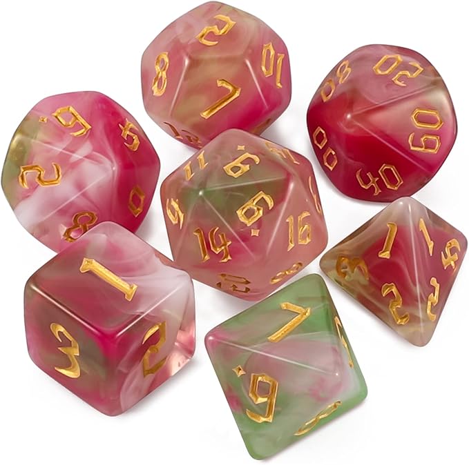 QMAY DND Dice Set -D&D Polyhedral Dice by QMAY