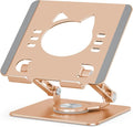 Tablet Stand 360° Rotating Aluminum Holder, Adjustable, Portable and Foldable by Aoviho
