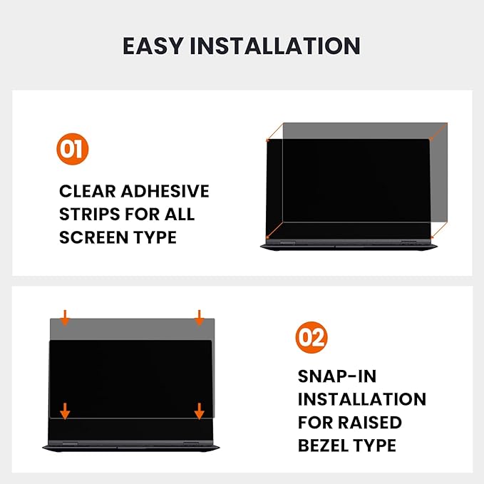 HD Laptop Privacy Screen 15.6 inch, Upgraded Laptop Privacy Screen - Image 7