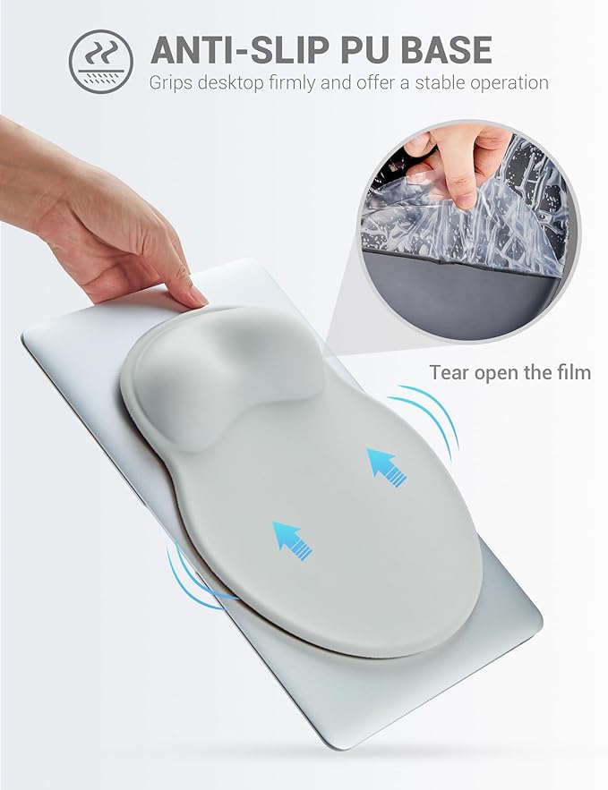 Ergonomic Mouse Pad Wrist Support, Comfortable Mouse Pad Wrist Rest, Relieve - Image 6