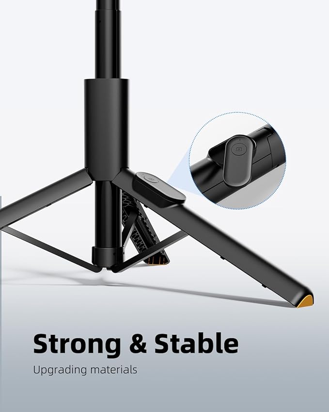 TODI Selfie Stick Tripod for iPhone, Extendable Selfie Stick for iPhone - Image 3