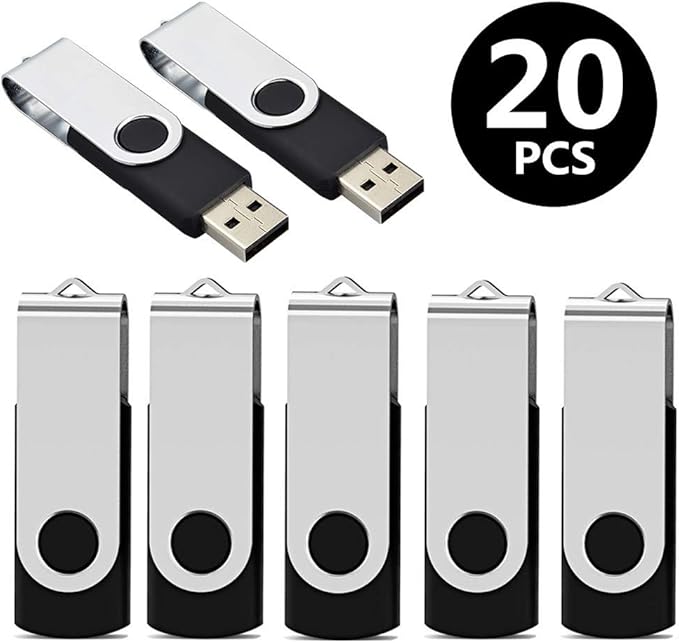 Aiibe 2GB Flash Drives 20 Pack 2GB USB Flash Drive Bulk USB 2.0 Thumb Drives - Image 8