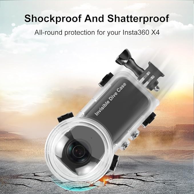 Invisible Dive Case for Insta360 X4, FotStdio Insta 360 X4 Waterproof Case - Image 7