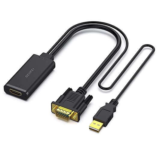 BENFEI VGA to HDMI Adapter, 1080P Converter by BENFEI