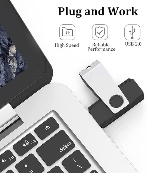 128MB Flash Drives 50 Pack, Wooolken USB 2.0 Thumb Drive - Image 2