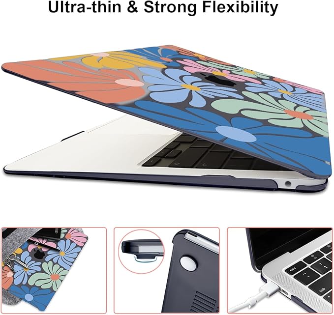 Compatible with 2021 2020 2019 2018 MacBook Air 13 inch Case M1 A2337 A2179 - Image 4