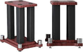 A Pair of Universal Speaker Stands, Heavy Duty Speaker Stands Holds Bookshelf by RAJYQODIS