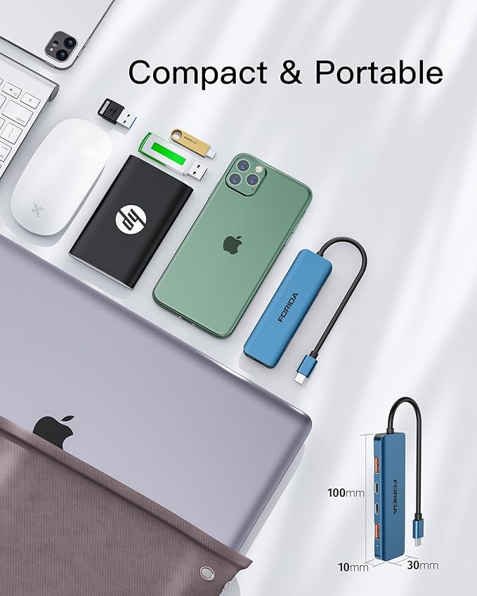 USB C Hub, 10Gbps USB 3.1 Adapter - Image 3