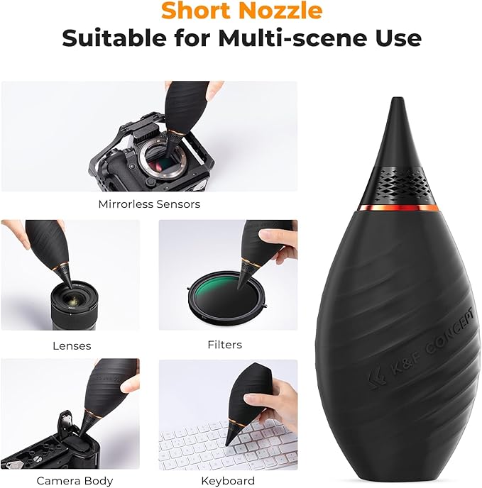 K&F CONCEPT Soft Tip Strong Air Blower, Single Air Intake Camera Lens Blower - Image 7