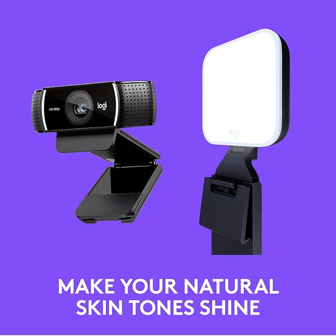 Logitech C922x Pro + Logitech for Creators Litra Glow - Image 4