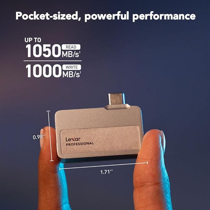 Lexar 1TB Professional Go Portable SSD, Supports Apple 4K 60fps ProRes - Image 2