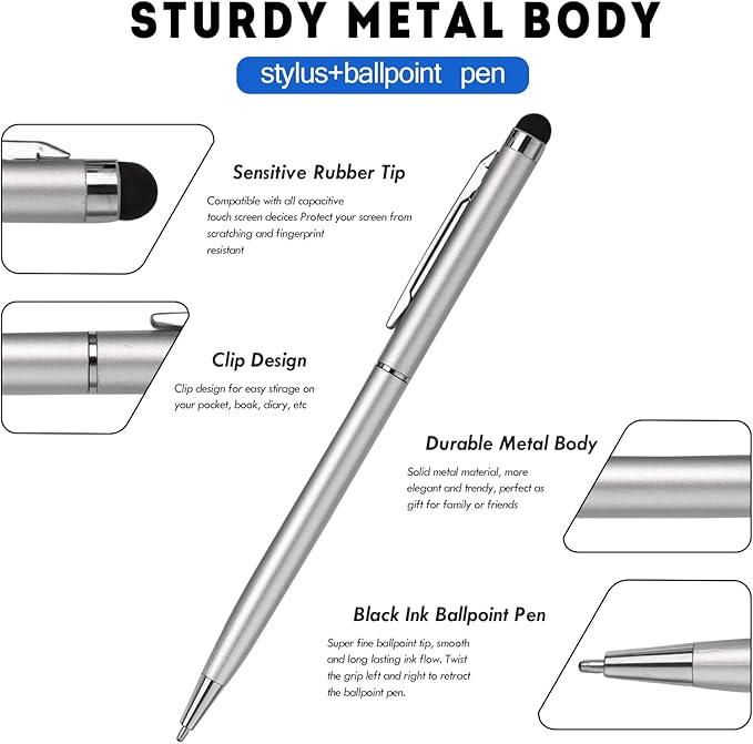 15 Pack Stylus Pens for Touch Screens Stylus Pen Compatible - Image 2
