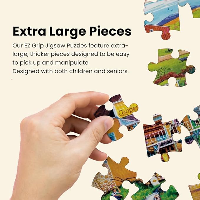 Masterpieces - 500 Piece Jigsaw Puzzle, Large EZ Grip Shapes, Fun - Image 3